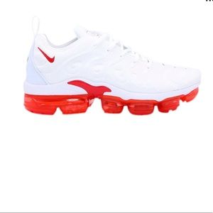 Brand New Nike Air Vapormax Plus!! (White/Red)